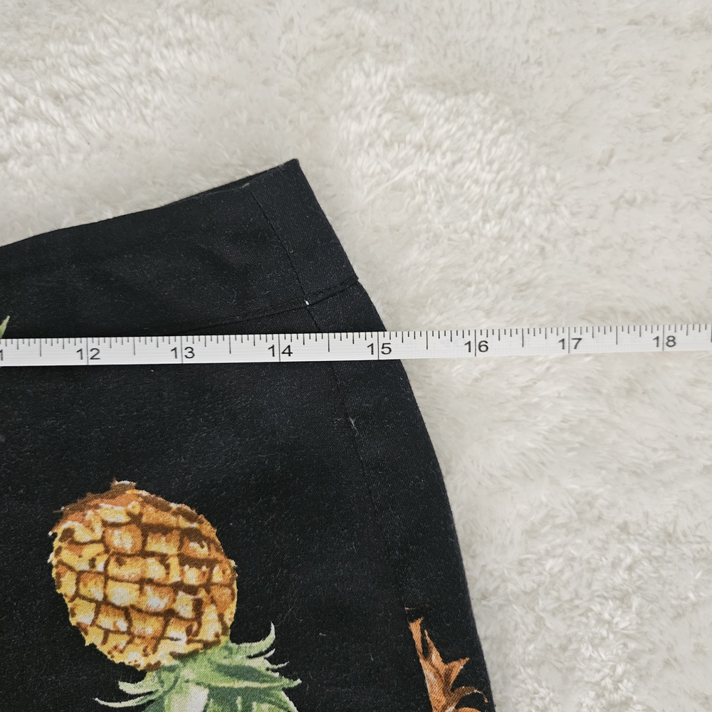Wild Honey Black Straight Leg Pants Size M Tropical Resortwear TOP AVAILABLE - Picture 11 of 16